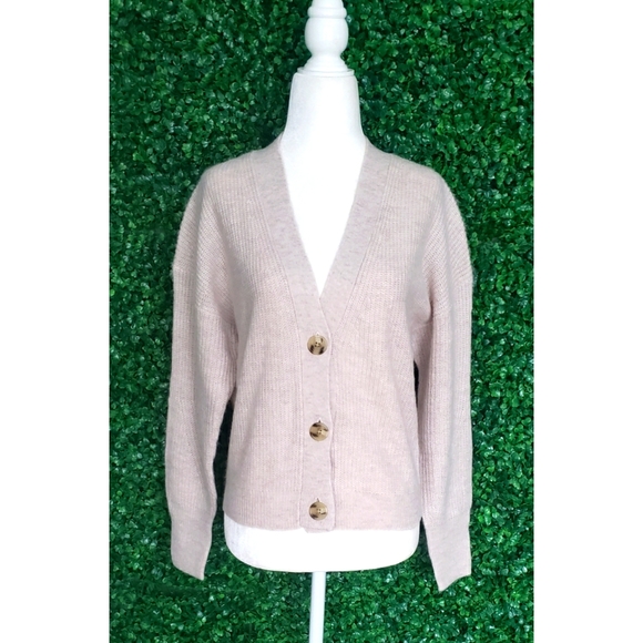 J.Crew Ribbed V-neck cardigan sweater - Picture 4 of 8